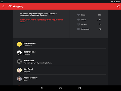 Rippple - A Dribbble client Screenshots 4