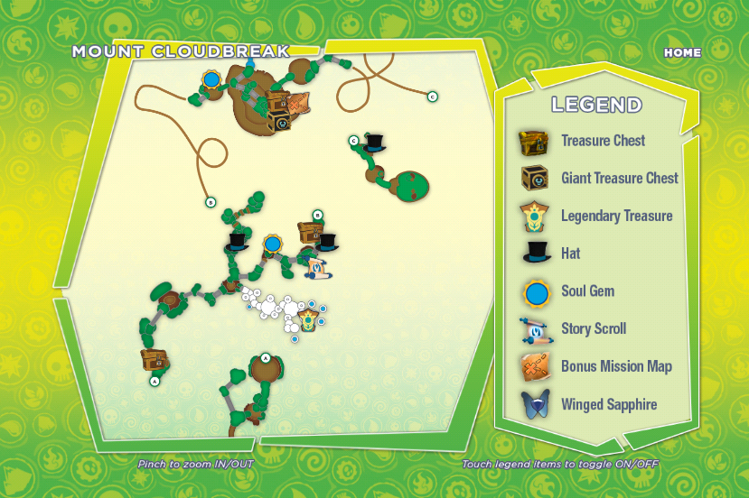 Skylanders SWAP Force Map App Screen 2
