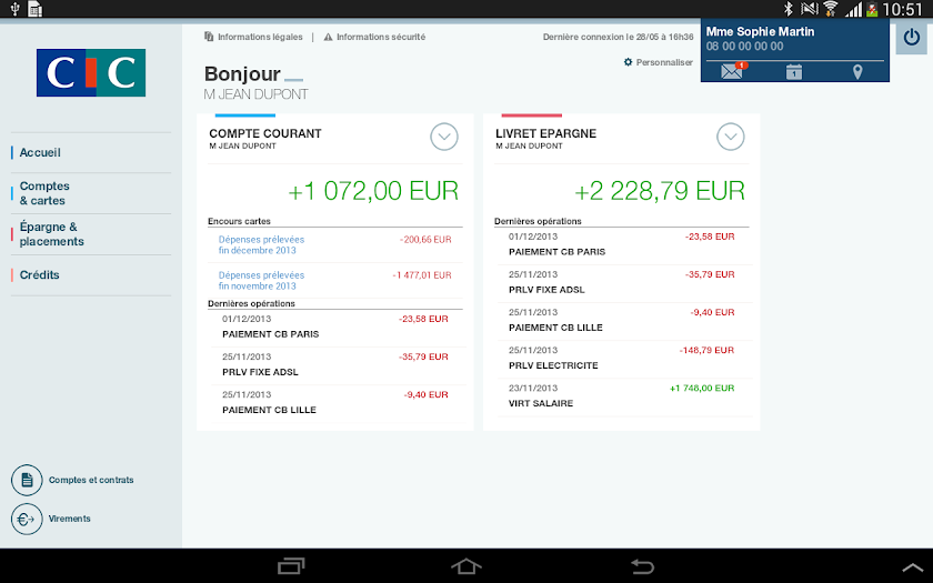 CIC pour Tablettes Screen 1