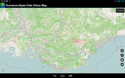 【免費旅遊App】當前離線 普羅旺斯 - 阿爾卑斯 - 藍色海岸 地圖-APP點子