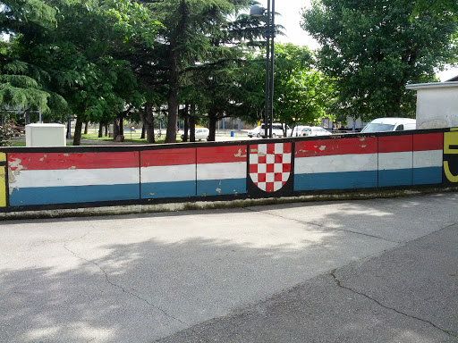 Croatian Flag Mural