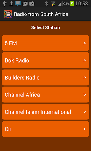 Radio from South Africa