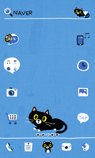 Black Cat dodol launcher theme