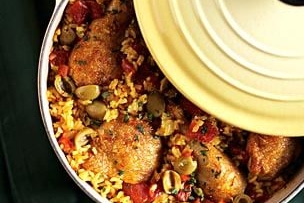 Chicken with Saffron Rice