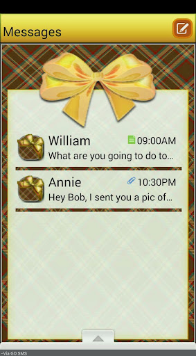 PlaidBows GO SMS THEME