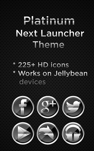 Android Theme: Next Launcher Platinum Theme v1.2 Apk