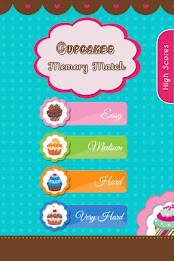 记忆匹配游戏与纸杯蛋糕图像 poster 1