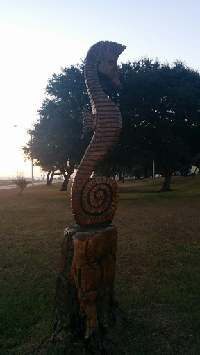 Chainsaw Carved Seahorse