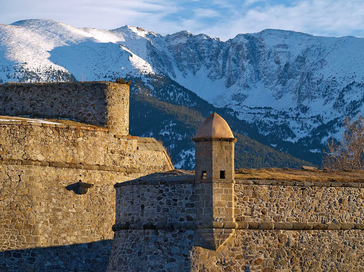 The fortified citadel of Mont-Louis in the Pyrénées-Orientales department in southern France.