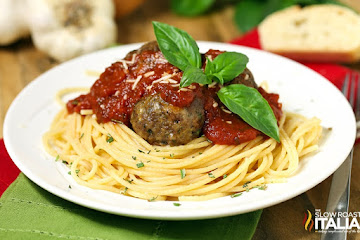 Big Boy Meatballs and Spaghetti
