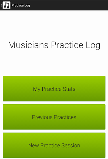 Musicians Practice Log