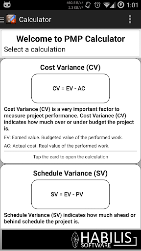 PMP calculator PRO