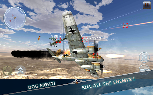Android application WW2 Aircraft Battle 3D screenshort