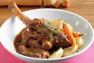 Stout-Braised Lamb Shanks