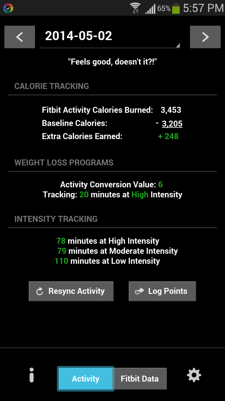 Fitwatchr for Fitbit Screen 2