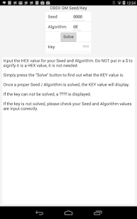 Free obd2 GM Seed Key Tool APK for Android