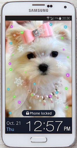 Puppy Glamour live wallpaper