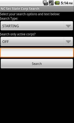 NC Sec State Corp Search