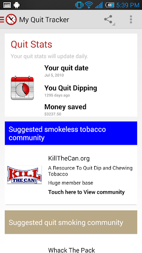 My Quit Tracker