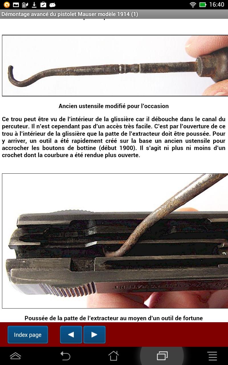 Pistolet Mauser 1914 expliqué Screen 3