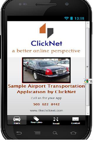 Airport Limo App from ClickNet