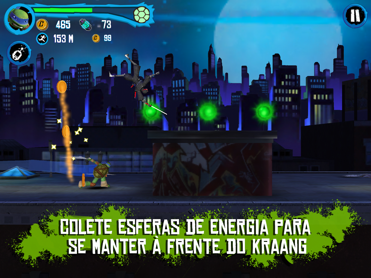 TMNT : Corrida no Telhado - screenshot