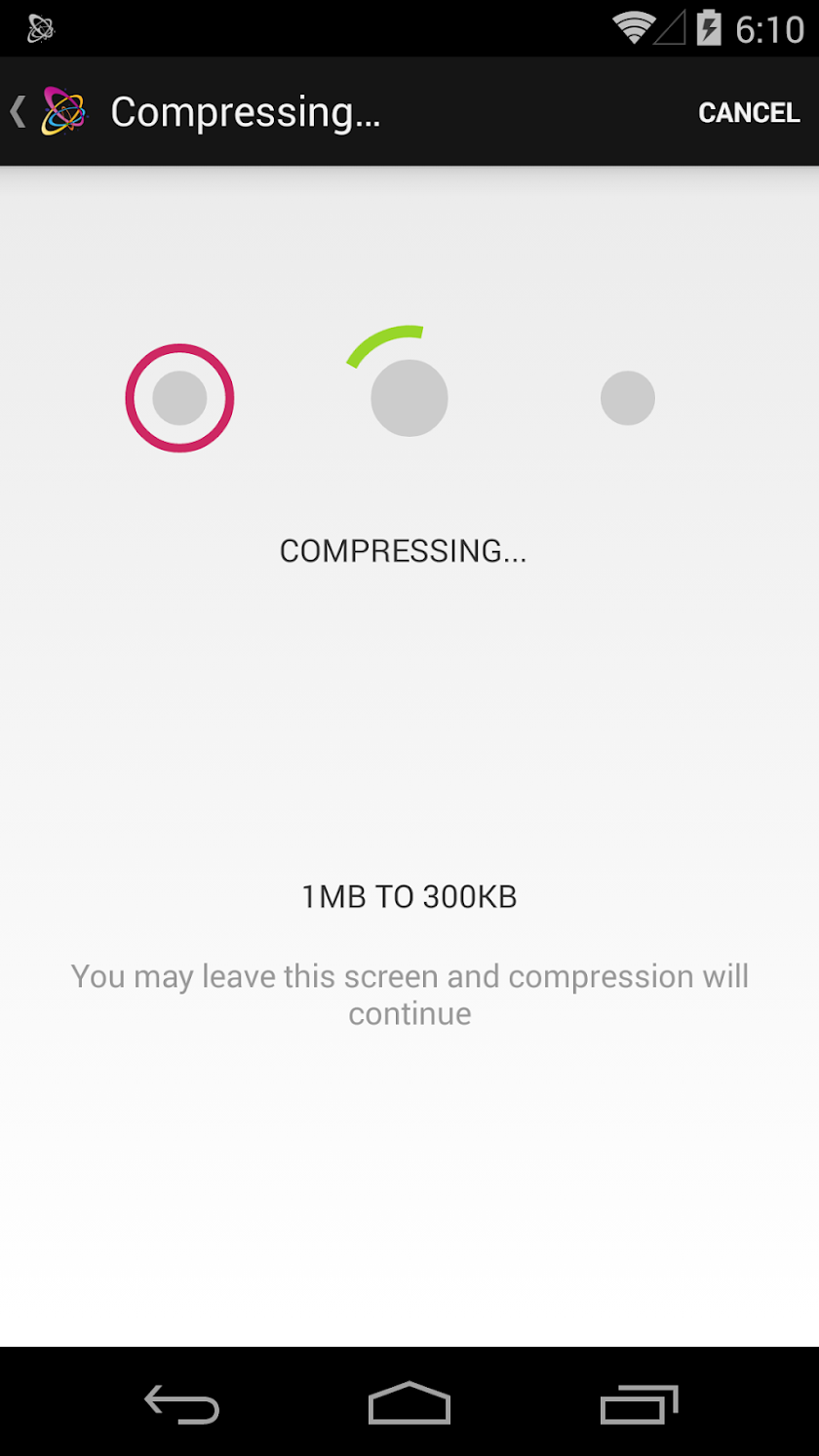 Video Message Compressor Screen 2