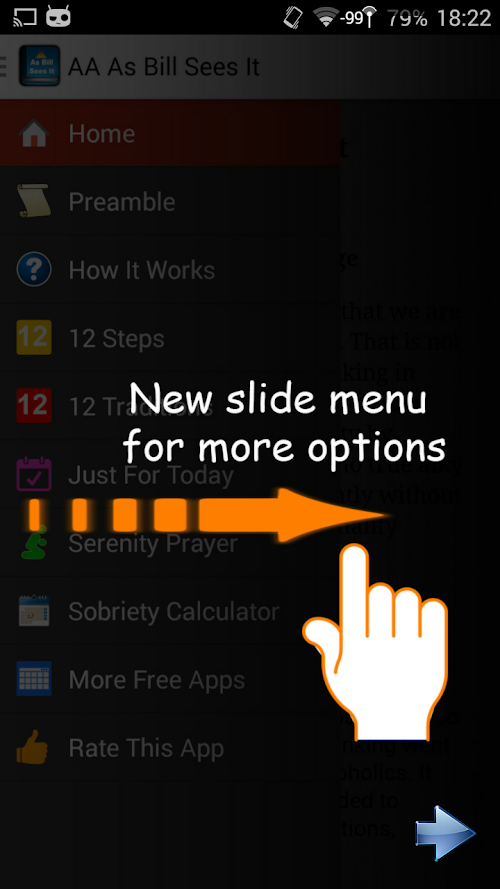 Android application AA As Bill Sees It screenshort