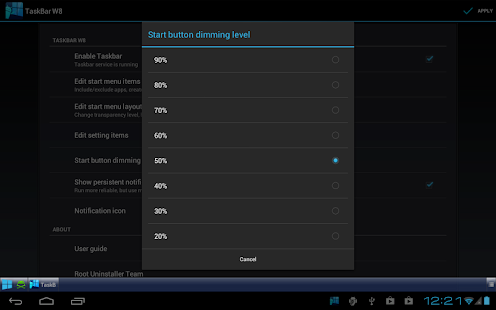 Taskbar - Windows 8 Style - screenshot thumbnail