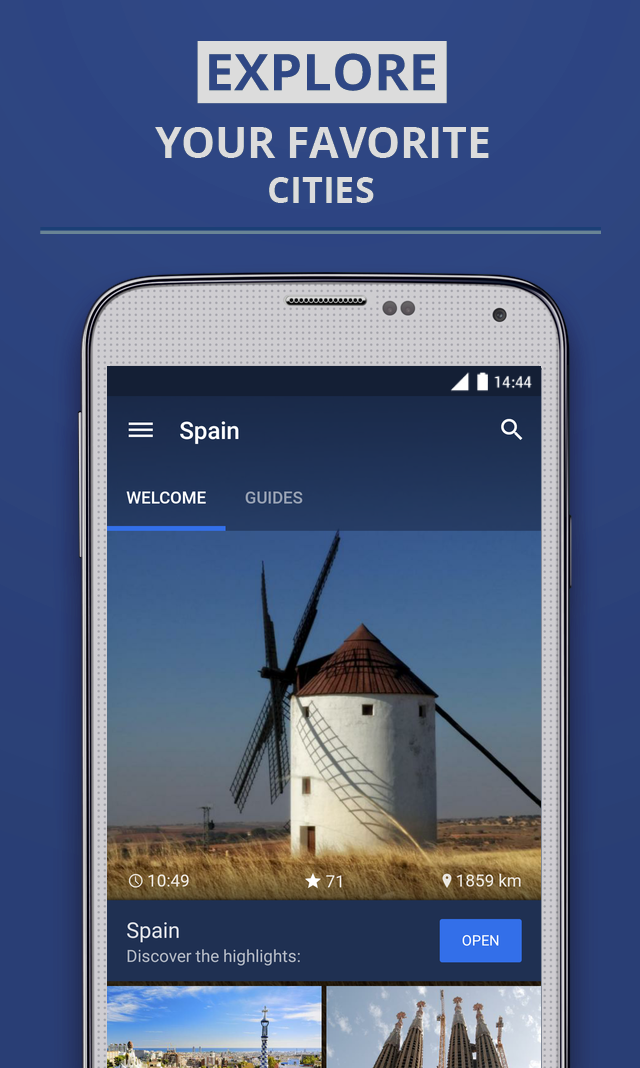 Spain Premium Guide Screen 1