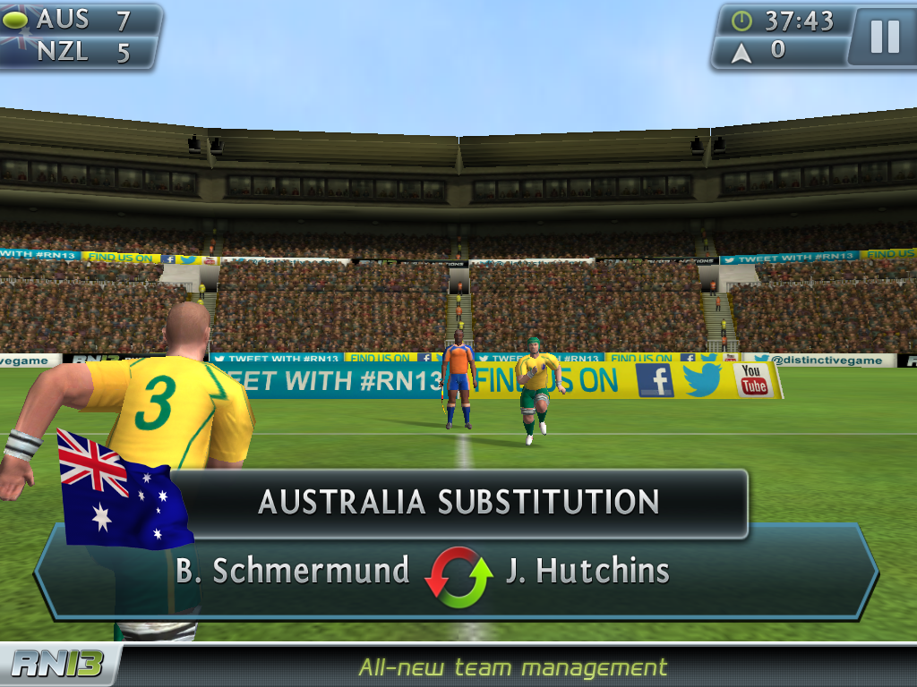 Nações de Rugby 13 - Screenshot