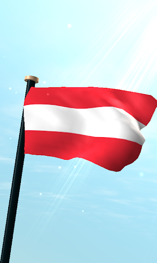 오스트리아 국기 3D 무료 라이브 배경화면