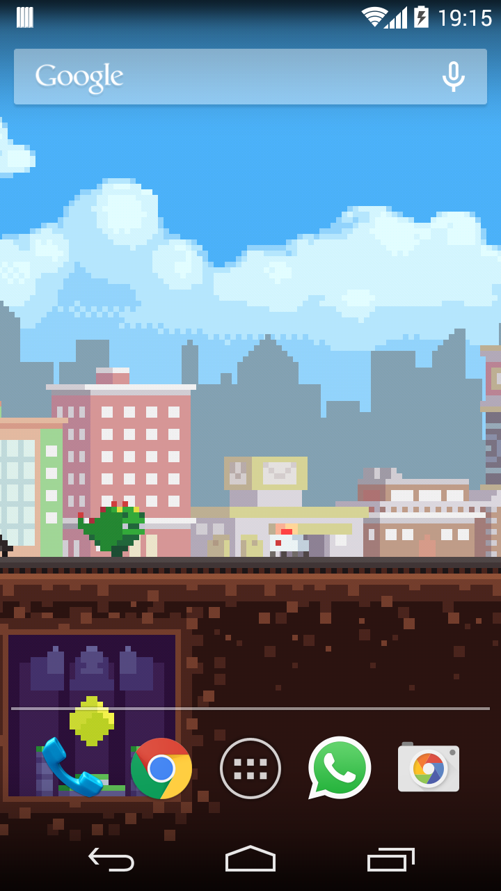 Pixel Road Wallpaper FREE Screen 1