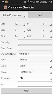 How to get AD&D 2e Character Sheet lastet apk for bluestacks