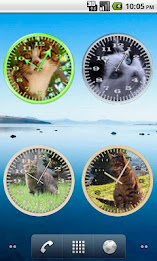 Cat 5 Tabby Grass Analog Clock poster 3