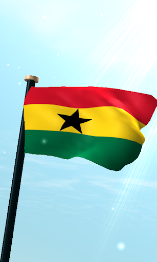 Ghana Flag 3D Live Wallpaper