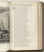 Vers bij de prent met het geopende graf van Hercules, ca. 1707-1708