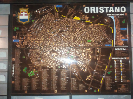 Caligraphic Map Oristano