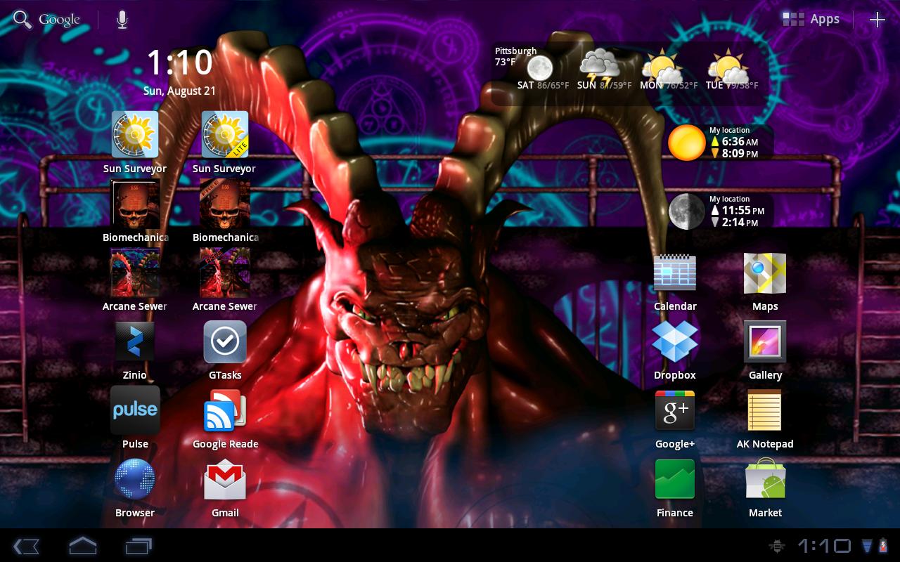 Android application Arcane Sewer Demon Wallpaper screenshort