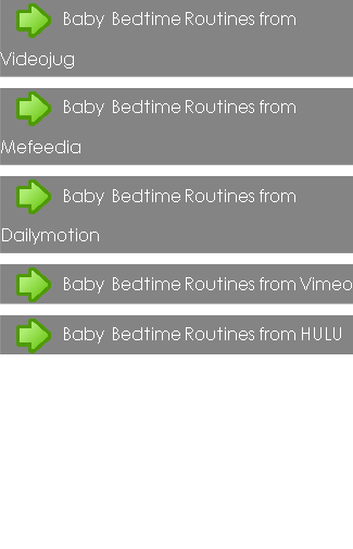 Baby Bedtime Routines