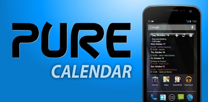 Pure Calendar widget (agenda)