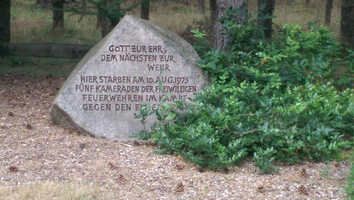 Gedenkstein Waldbrand 1975