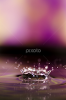 Water Crown by Lee Griffiths - Abstract Macro