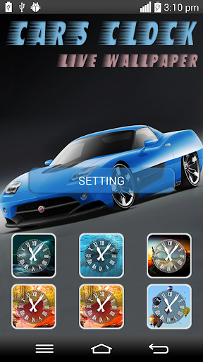 Cars Clock Live Wallpaper