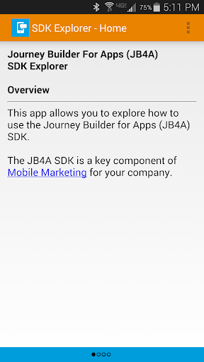 Salesforce JB4A SDK Explorer