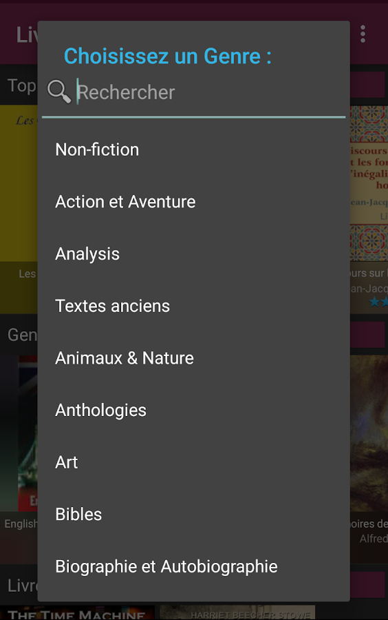   Livres Audio – Capture d'écran 