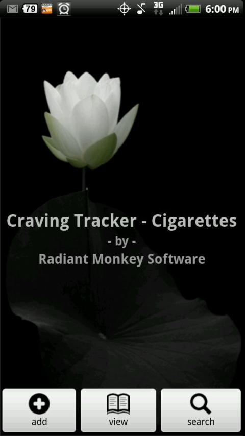 Android application Craving Tracker - Cigarettes screenshort