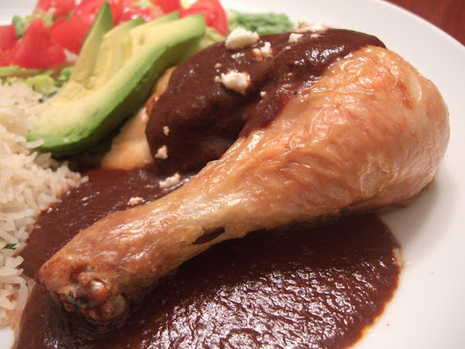 Roast Chicken with Mole Coloradito