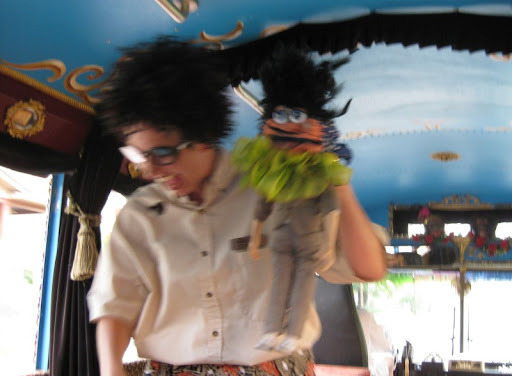 Puppetry On Board the LaZoom Tour Bus