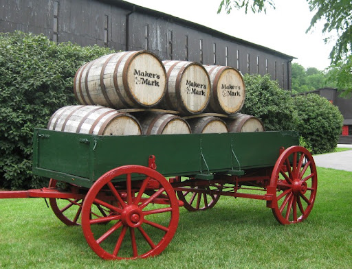 Barrels at Maker's Mark Distillery